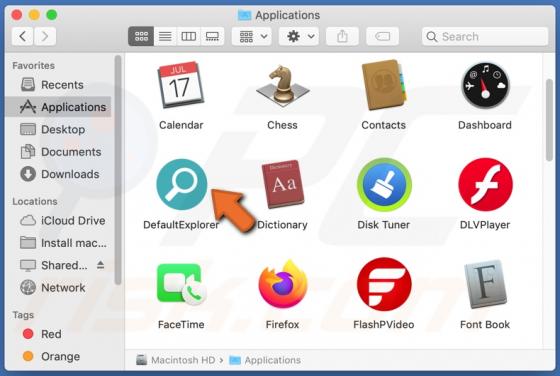 DefaultExplorer Adware (Mac)