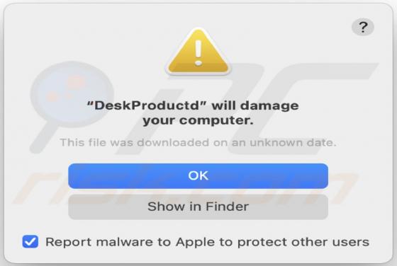 DeskProduct Adware (Mac)