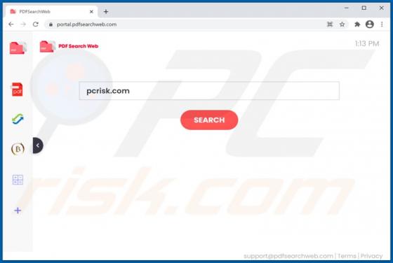 PDFSearchWeb Browser Hijacker