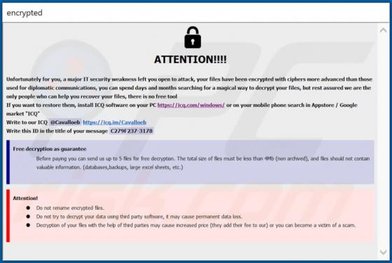 CAVALLOZIPULYA Ransomware