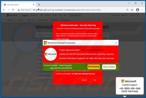Error Code: #0x564897 POP-UP Truffa