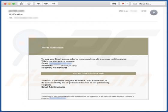 Email Credentials Phishing