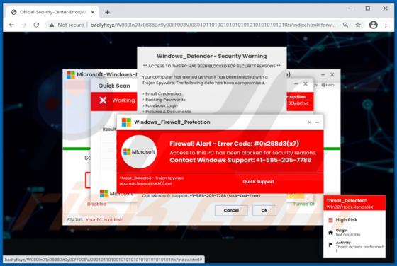 Firewall Spyware Alert POP-UP Truffa