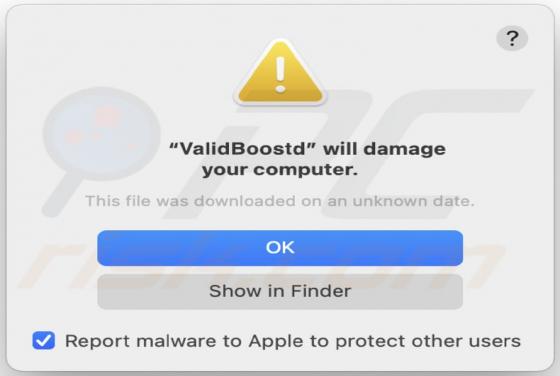 ValidBoost Adware (Mac)