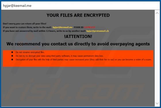 HPJ Ransomware