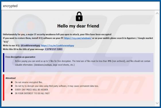 Lookfornewitguy Ransomware