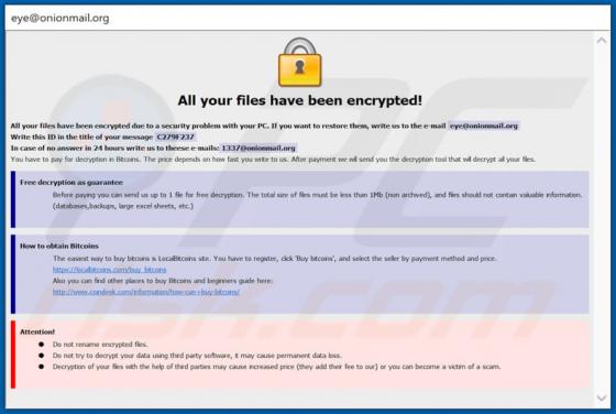 Eye Ransomware