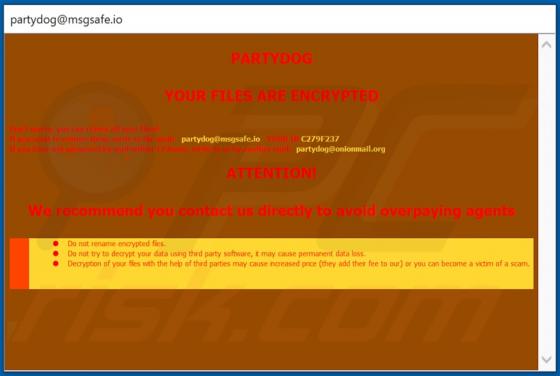 PARTYDOG Ransomware