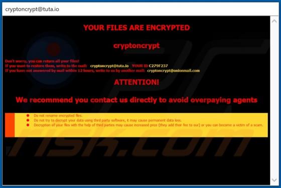 Cryptoncrypt Ransomware