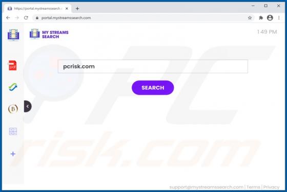 MyStreamsSearch Browser Hijacker