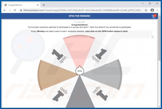 SPIN FOR REWARD POP-UP Truffa