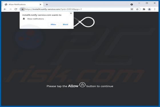 Notify-service.com POP-UP Reindirizzamenti