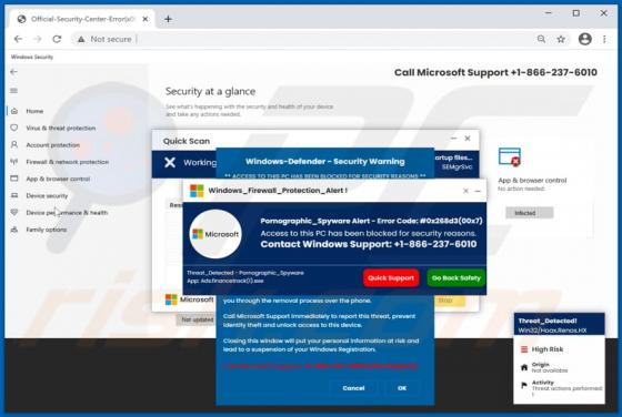 Access To This Pc Has Been Blocked For Security Reasons POP-UP Scam