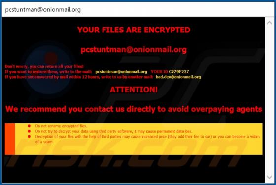 PcS Ransomware