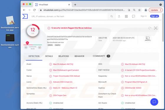 SectionAssist Adware (Mac)