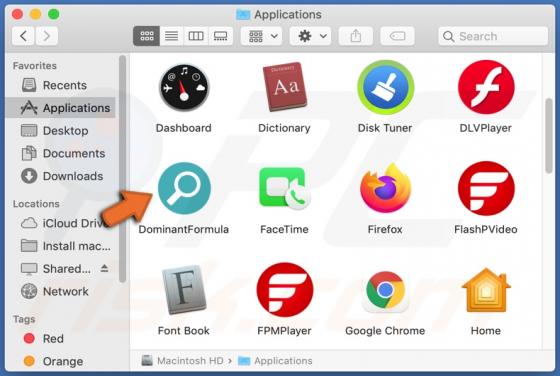 DominantFormula Adware (Mac)