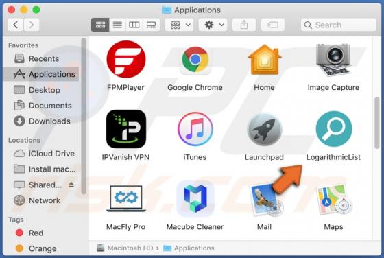 LogarithmicList Adware (Mac)