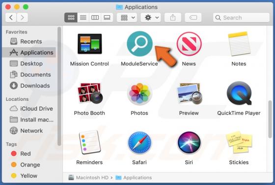 ModuleService Adware (Mac)