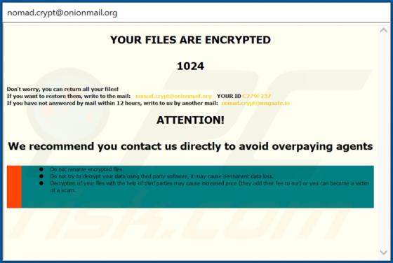 Nomad Ransomware