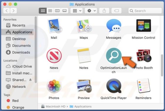 OptimizationLaunch Adware (Mac)