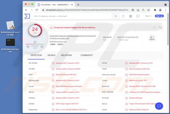 BufferRecord Adware (Mac)