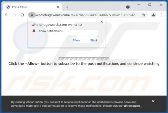 Wholehugewords.com Ads