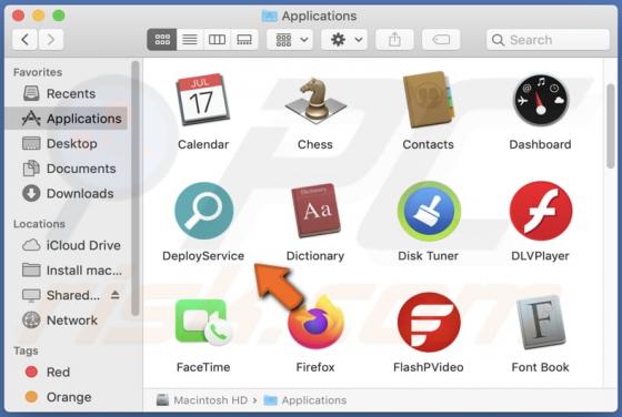 DeployService Adware (Mac)