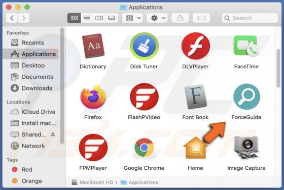 ForceGuide Adware (Mac)