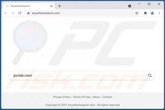 Anywhere Search Browser Hijacker