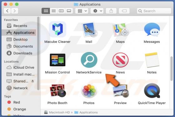 NetworkService Adware (Mac)