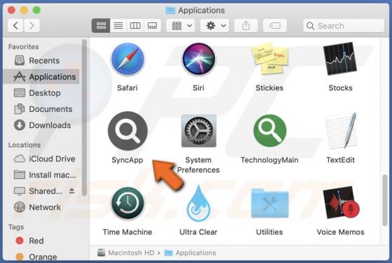 SyncApp Adware (Mac)