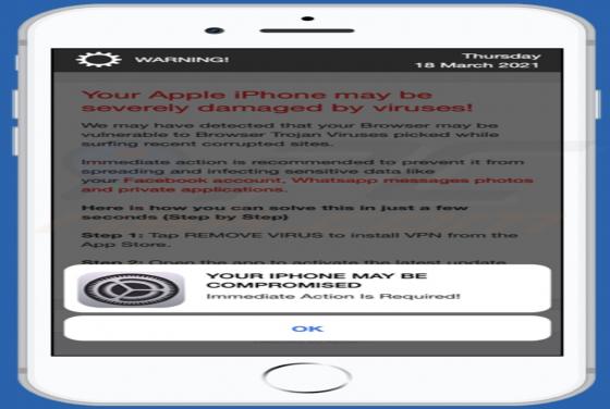 Your Apple iPhone May Be Severely Damaged By Viruses! POP-UP Truffa (Mac)