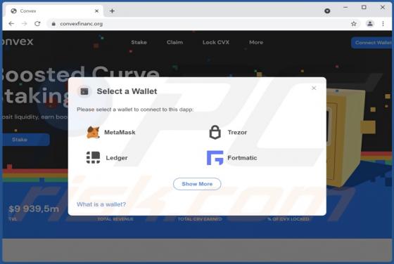Access Via Seed Phrase POP-UP Truffa