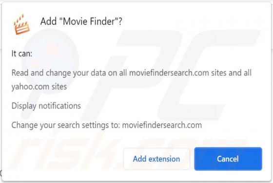 Movie Finder Browser Hijacker