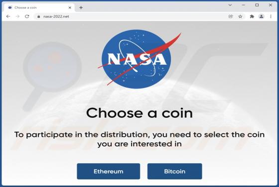 NASA ETH and BTC Giveaway Truffa