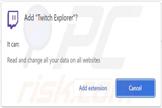 Twitch Explorer Adware