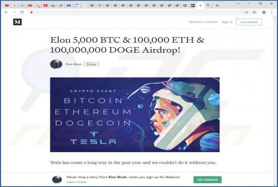 Tesla Giveaway truffa