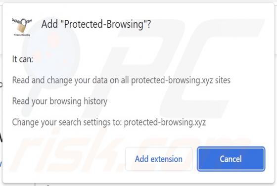 Protected-Browsing Browser Hijacker