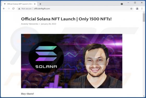 Official Solana NFT Launch POP-UP Truffa