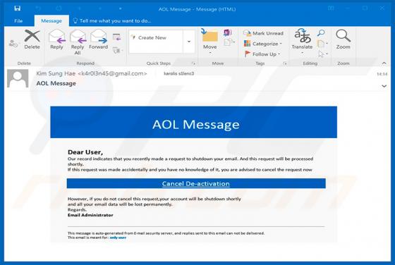 AOL Email Scam