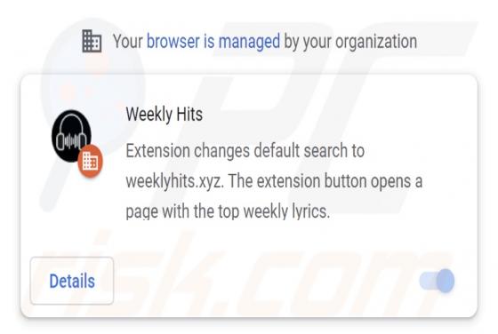 Weekly Hits Browser Hijacker