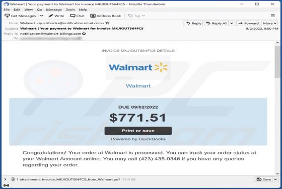 Your Order Is Processed Email Truffa