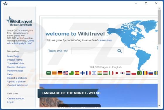 Wikitravel (TravelSmart) Adware