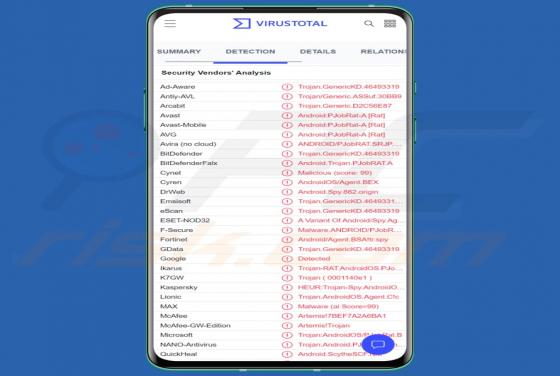 PJobRAT Malware (Android)