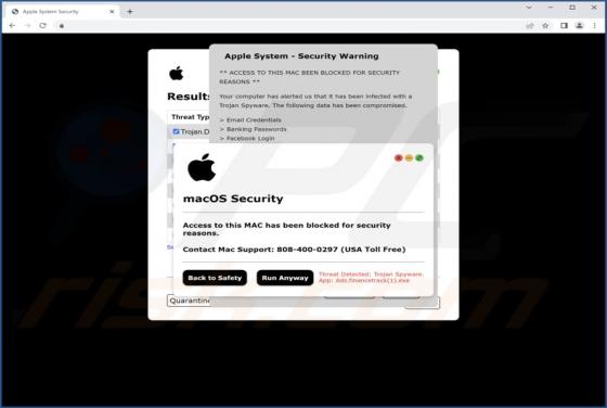 Access To This MAC Has Been Blocked POP-UP Scam (Mac)