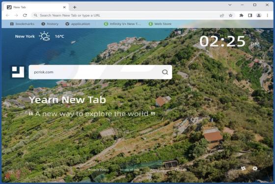 Yearn New Tab Browser Hijacker