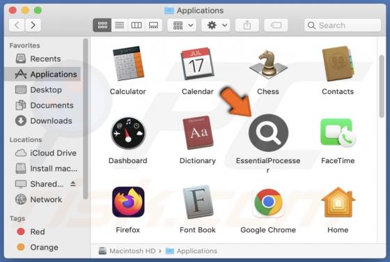 EssentialProcesser Adware (Mac)