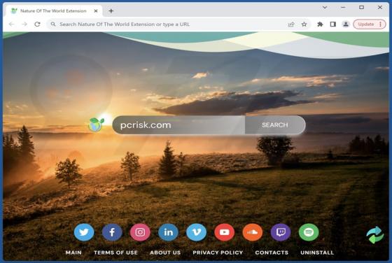 Nature Of The World Extension Browser Hijacker