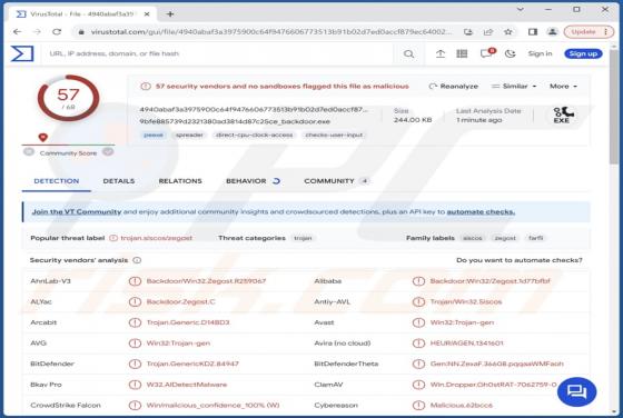 Zegost Malware