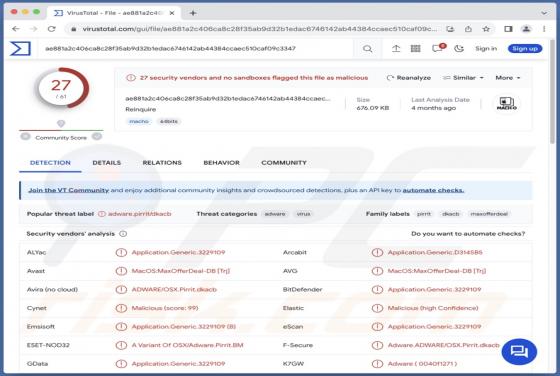 Reinquire Adware (Mac)